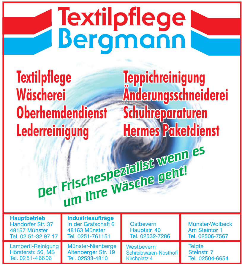 Textilpflege Bergmann Textilpflege Bergmann
