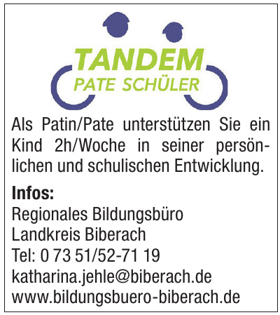 Regionales Bildungsbüro Landkreis Biberach Regionales Bildungsbüro Landkreis Biberach