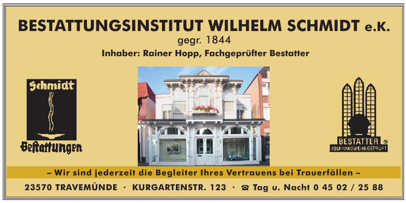 Bestattungsinstitut Wilhelm Schmidt e.K. Bestattungsinstitut Wilhelm Schmidt e.K.