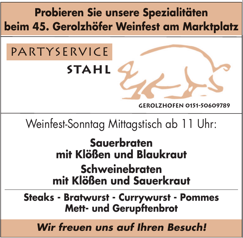 Partyservice Stahl Partyservice Stahl