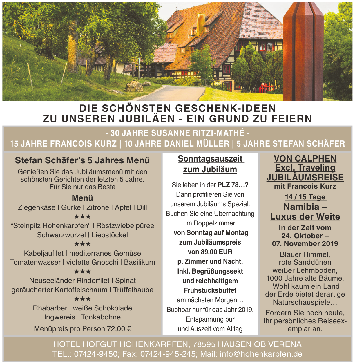 Hotel Hofgut Hohenkarpfen Hotel Hofgut Hohenkarpfen