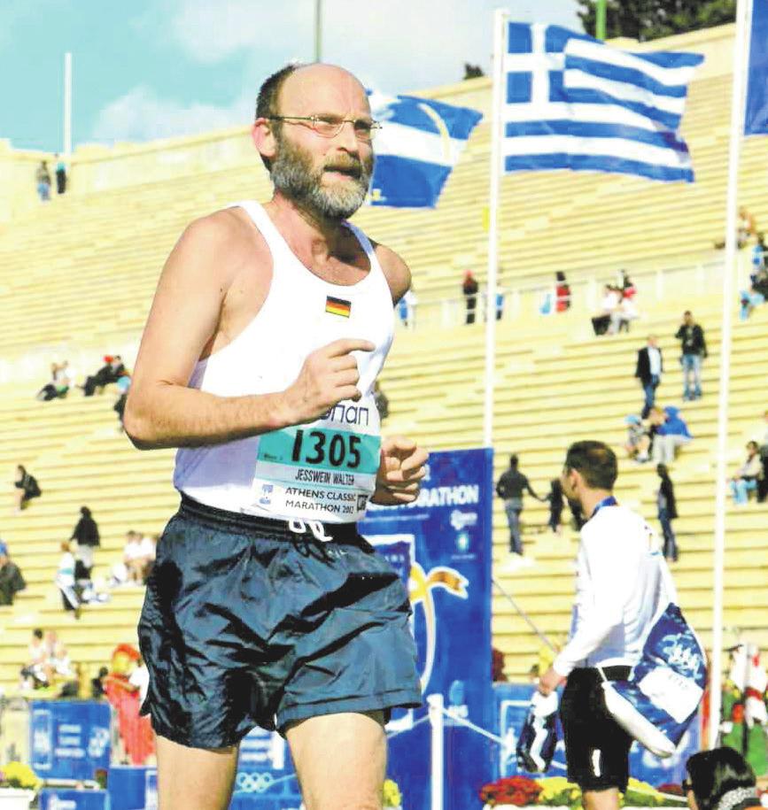 Nahezu unaufhörlich unterwegs: Walter Jesswein läuft seit 17 Jahren Marathon.