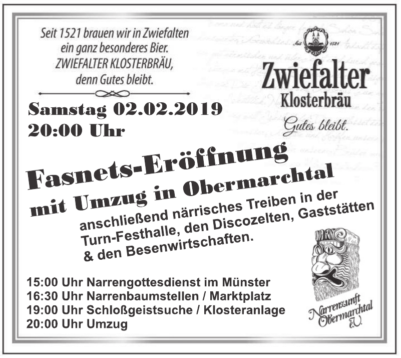 Narrenzunft Obermarchtal Narrenzunft Obermarchtal