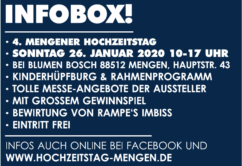 Mengener Hochzeitstag Mengener Hochzeitstag