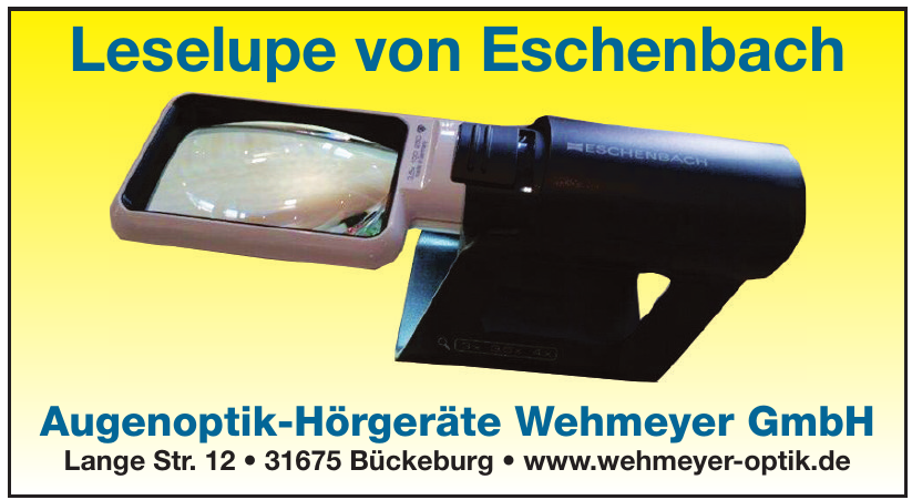 Augenoptik-Hörgeräte Wehmeyer GmbH Augenoptik-Hörgeräte Wehmeyer GmbH