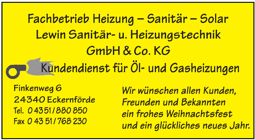 Lewin Sanitär- und Heizungstechnik GmbH & Co. KG
