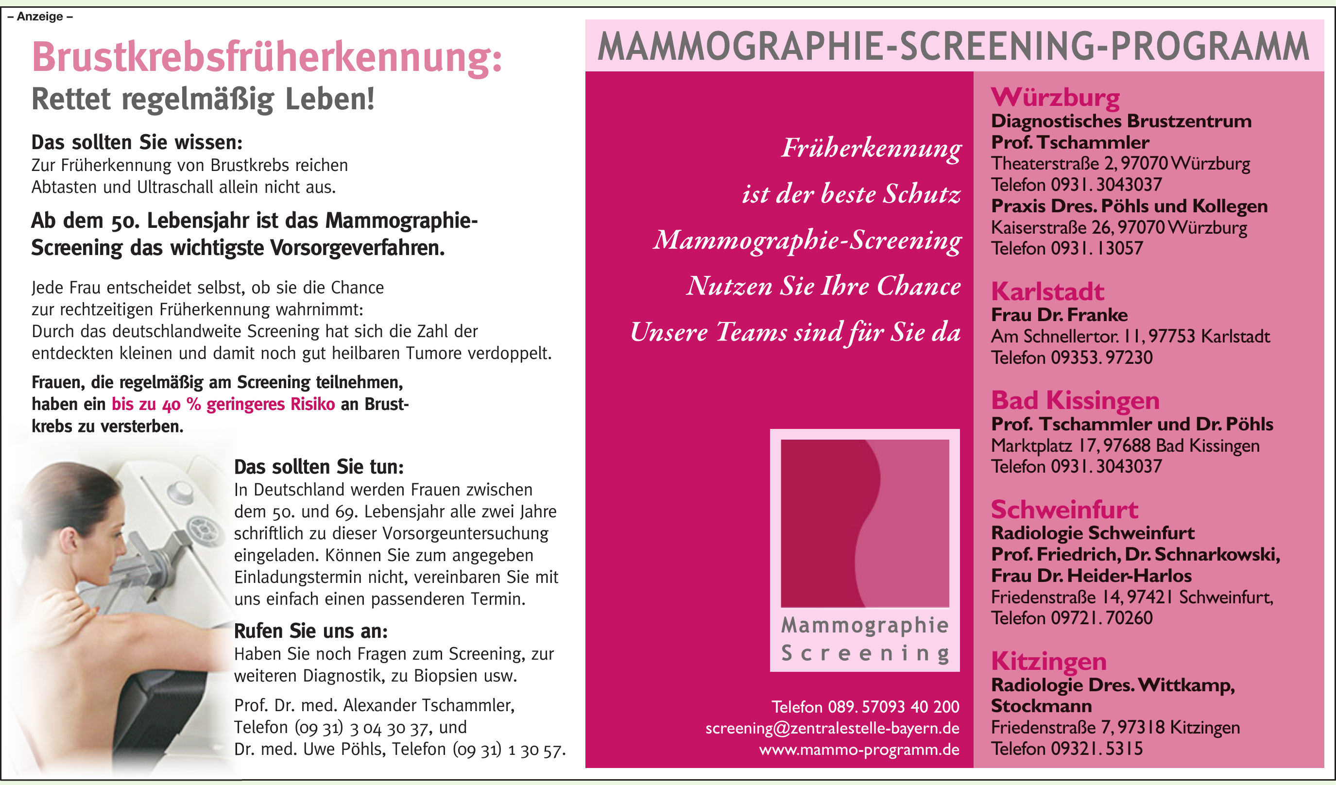 Mammographie Screening Mammographie Screening
