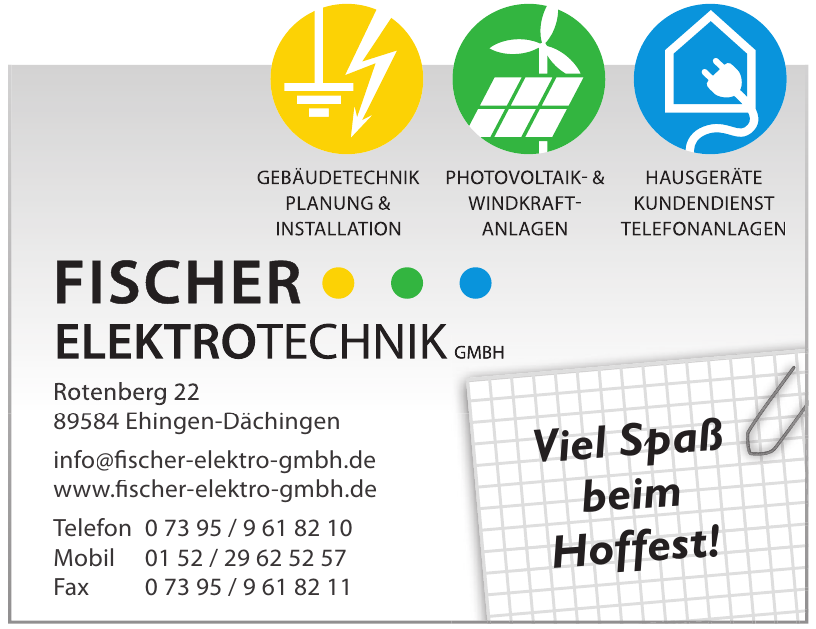 Fischer Elektrotechnik GmbH Fischer Elektrotechnik GmbH