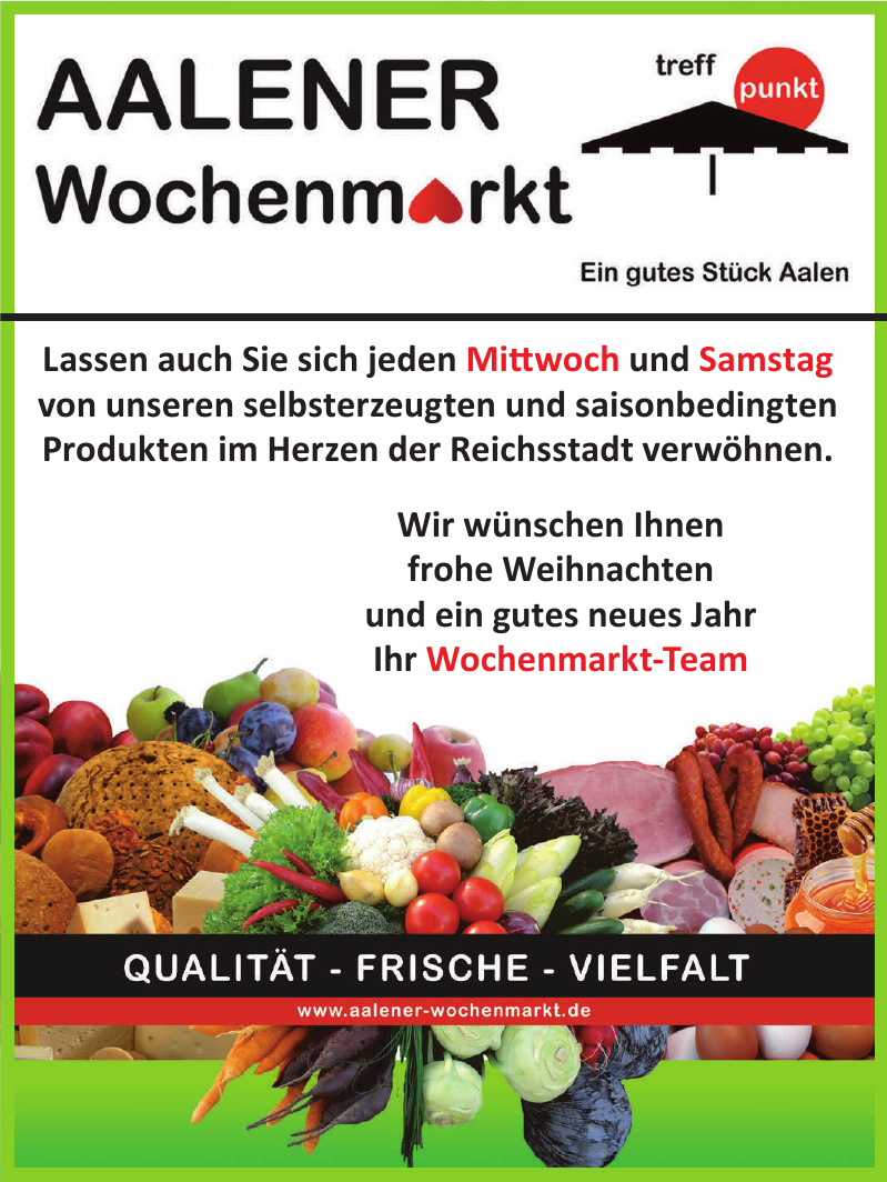 Aalener Wochenmarkt Aalener Wochenmarkt
