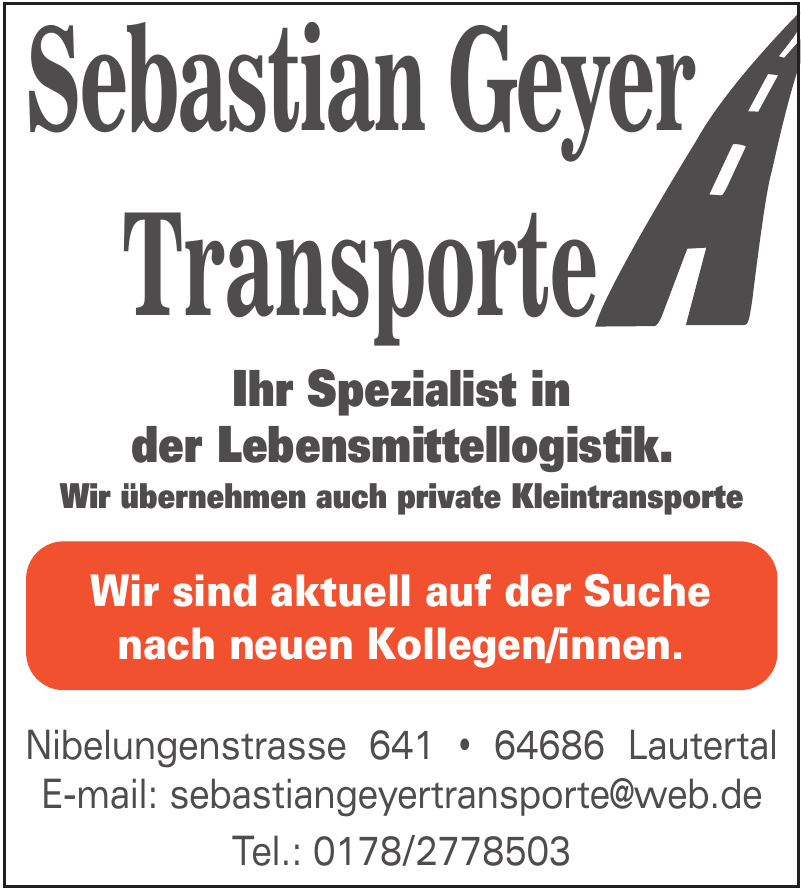 Sebastian Geyer Transporte