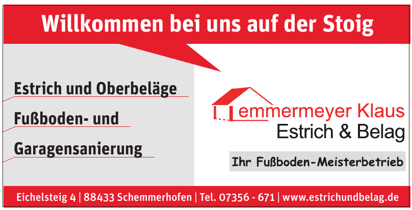 Lemmermeyer GmbH - Estrich & Belag Lemmermeyer GmbH - Estrich & Belag