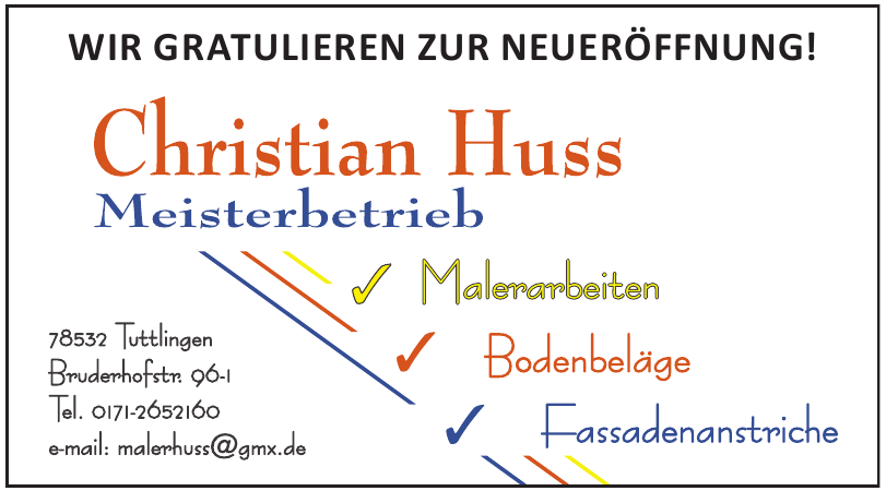 Christian Huss Meisterbetrieb Christian Huss Meisterbetrieb