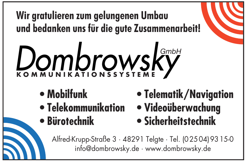 Kommunikationssysteme Dombrovsky GmbH Kommunikationssysteme Dombrovsky GmbH