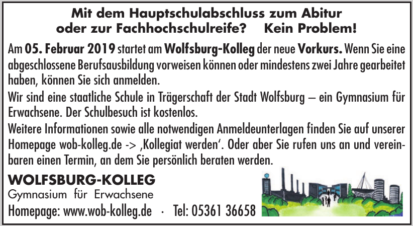 Wolfsburg-Kolleg Wolfsburg-Kolleg