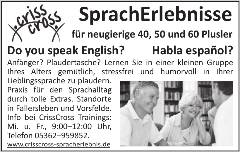 criss cross SprachErlebnisse criss cross SprachErlebnisse