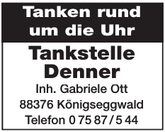 Tankstelle Denner Tankstelle Denner