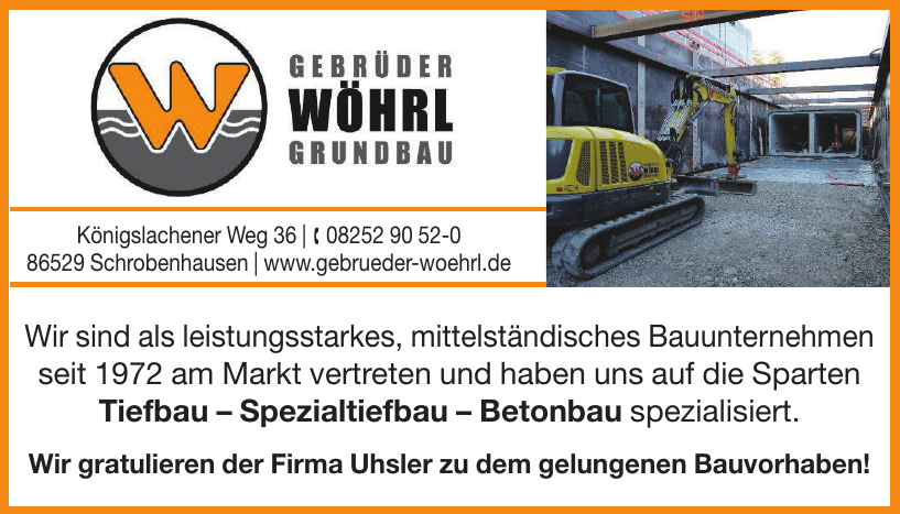 Gebrüder Wöhrl Grundbau Gebrüder Wöhrl Grundbau