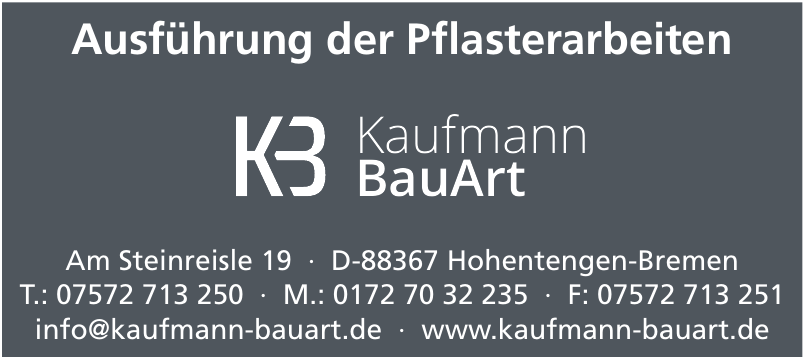 KB Kaufmann BauArt KB Kaufmann BauArt