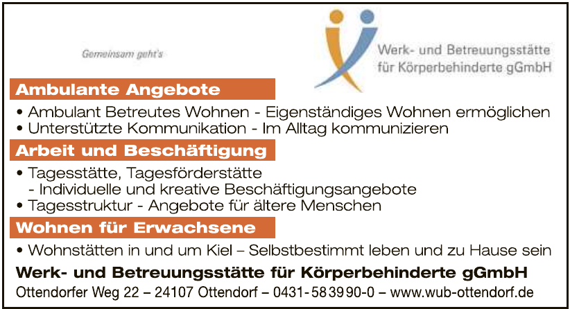 Werk- und Betreuungsstätte für Körperbehinderte gGmbH Werk- und Betreuungsstätte für Körperbehinderte gGmbH