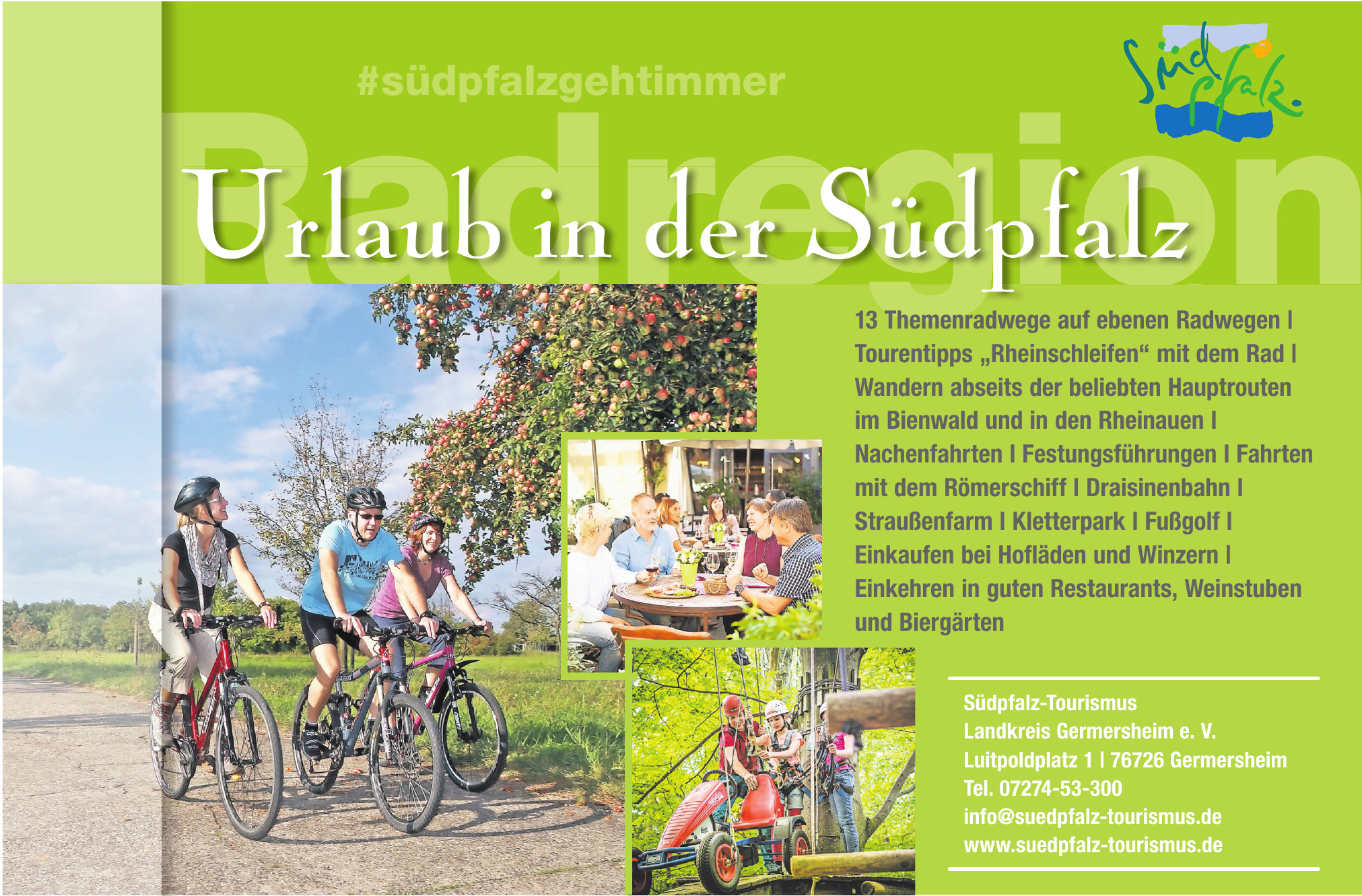 Südpfalz-Tourismus Landkreis Germersheim e.V. Südpfalz-Tourismus Landkreis Germersheim e.V.