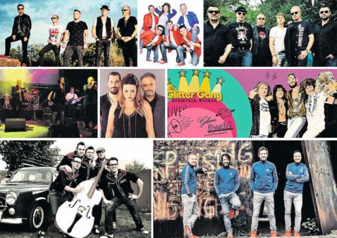 Noch bis zum 28. August rocken jeden Donnerstag verschiedene Bands den Zimmerplatz in Völklingen. Collage: Stadt Völklingen Noch bis zum 28. August rocken jeden Donnerstag verschiedene Bands den Zimmerplatz in Völklingen. Collage: Stadt Völklingen