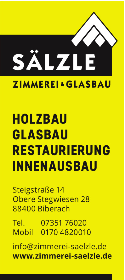 Sälzle Zimmerei & Glasbau Sälzle Zimmerei & Glasbau