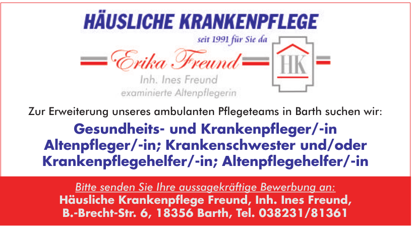 Häusliche Krankenpflege Freund Häusliche Krankenpflege Freund