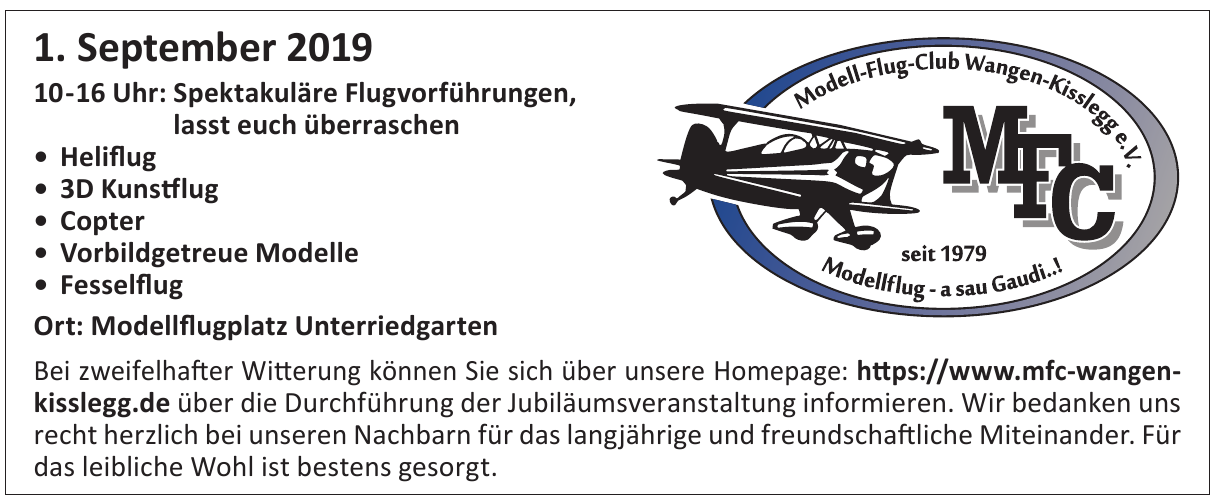 MFC - Wangen-Kisslegg e.V. MFC - Wangen-Kisslegg e.V.