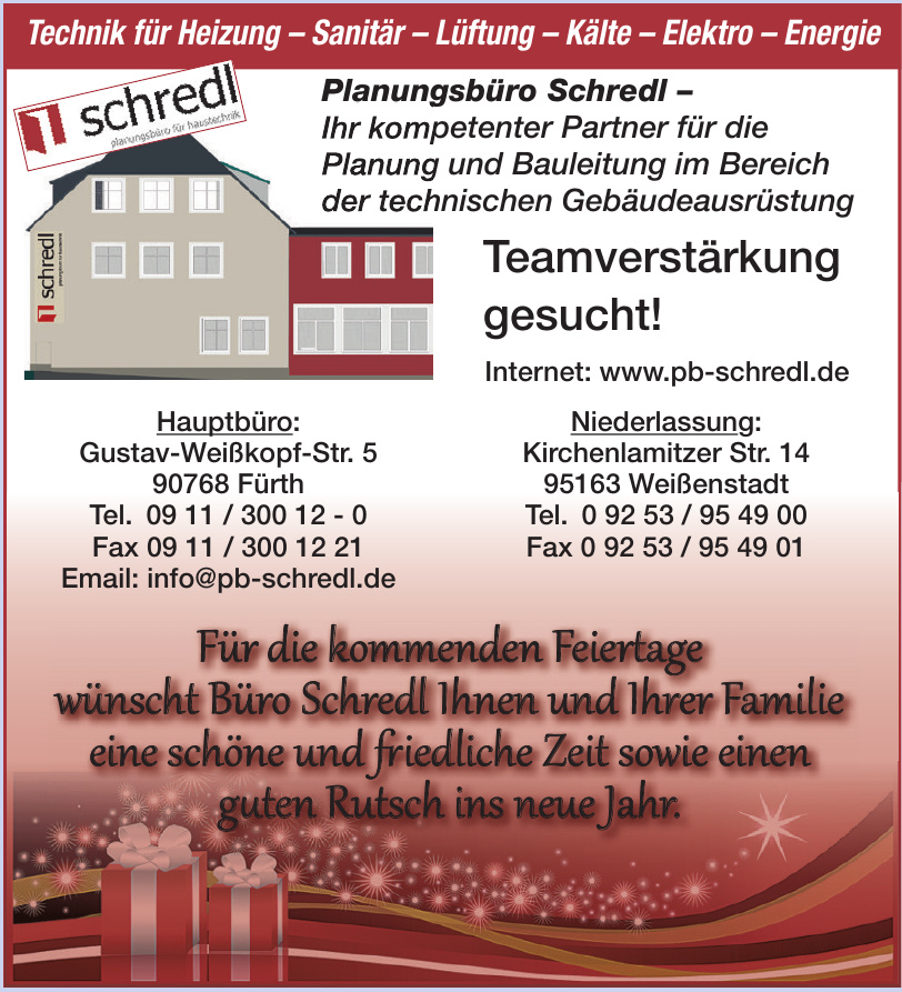 Schredl Planungsbüro für Haustechnik Schredl Planungsbüro für Haustechnik