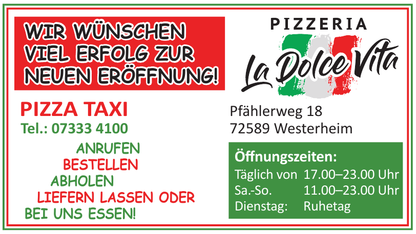 Pizzeria La Dolce Vita Pizzeria La Dolce Vita