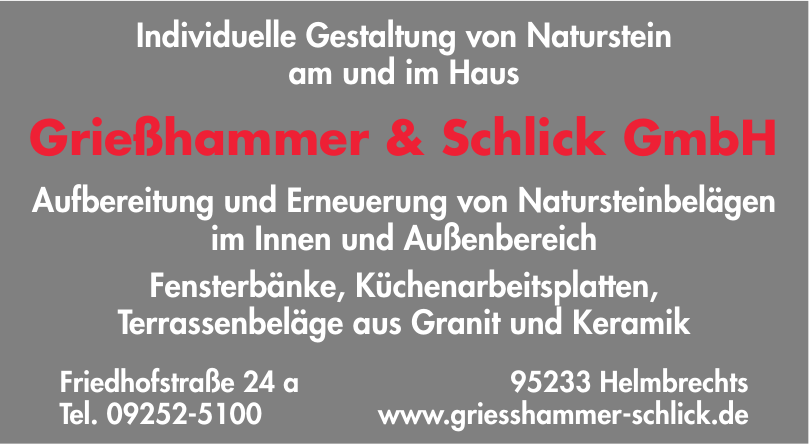Grießhammer & Schlick Steinmetz GmbH Grießhammer & Schlick Steinmetz GmbH