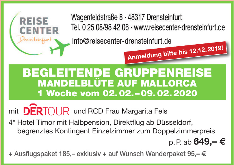 Reisecenter Drensteinfurt Reisecenter Drensteinfurt