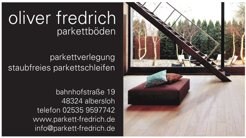 Oliver Fredrich Parkettböden Oliver Fredrich Parkettböden
