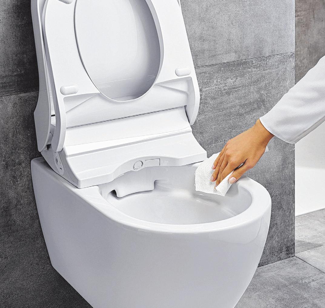 Die nächste Stufe des Badkomforts: WCs mit Dusche für den Po und vielen weiteren Wellnessfunktionen. Dusch-WC-Keramiken ohne Spülrand sehen besser aus und sind leichter hygienisch sauberzuhalten. Die nächste Stufe des Badkomforts: WCs mit Dusche für den Po und vielen weiteren Wellnessfunktionen. Dusch-WC-Keramiken ohne Spülrand sehen besser aus und sind leichter hygienisch sauberzuhalten.