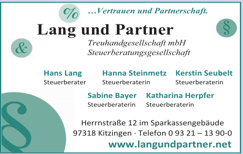 Lang und Partner Treuhandgesellschaft mbH Lang und Partner Treuhandgesellschaft mbH