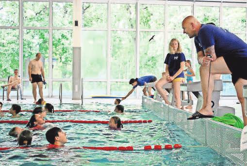 Heimspiel im Aqua-Schwimmbad Hennigsdorf. Heimspiel im Aqua-Schwimmbad Hennigsdorf.