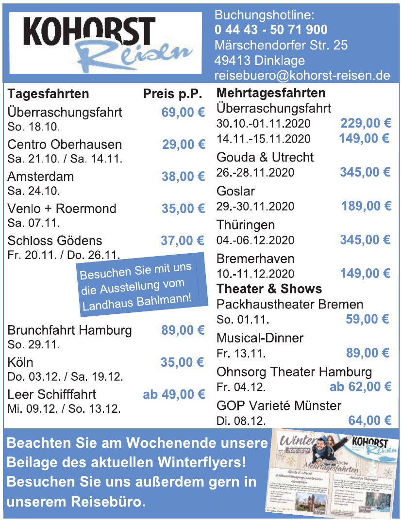 Kohorst Reisen Kohorst Reisen