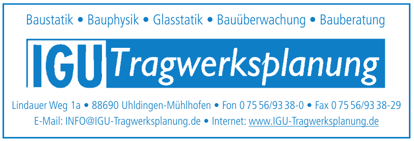 IGU Tragwerksplanung IGU Tragwerksplanung