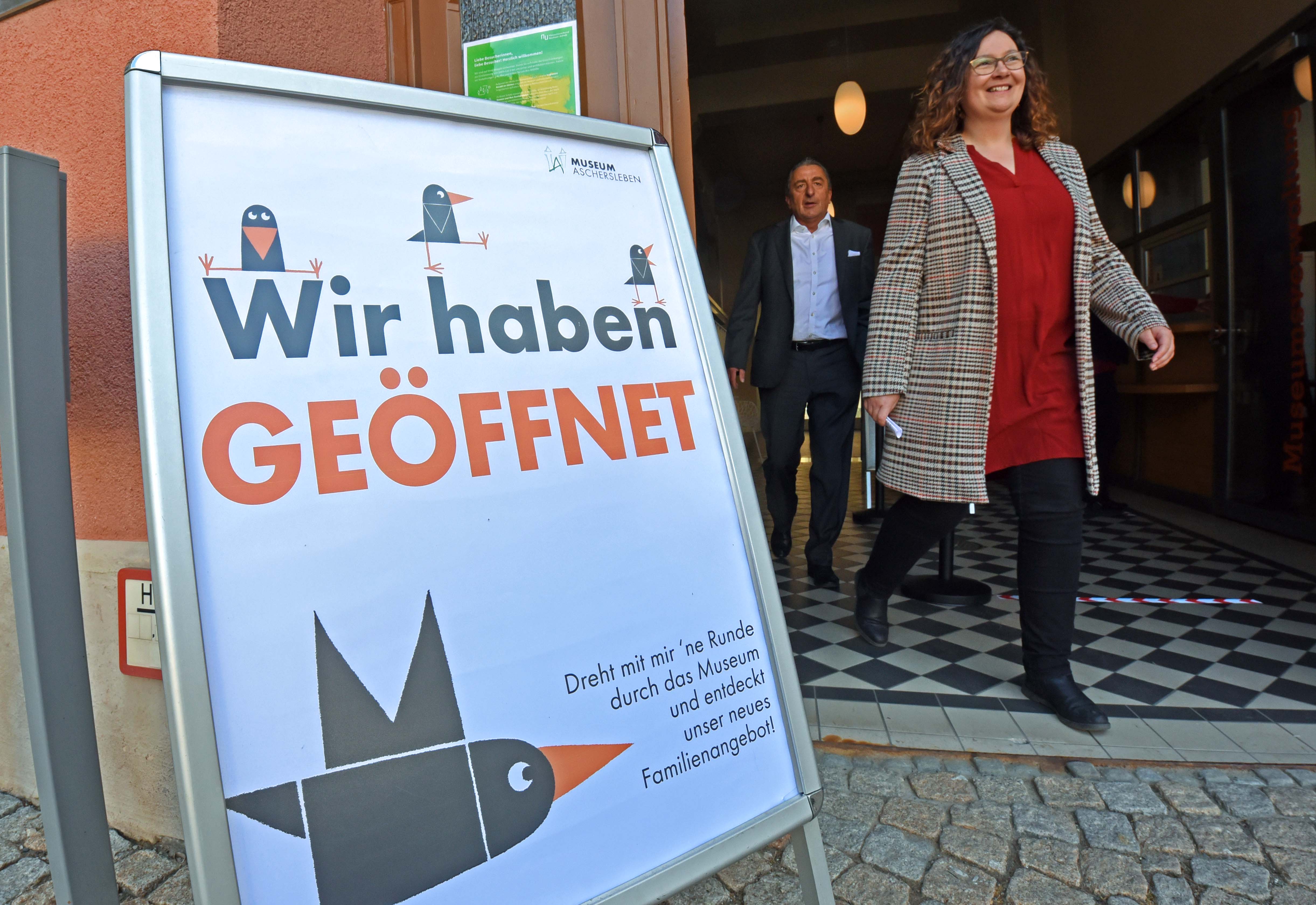 Neben den Geschäften und Dienstleistern wie Friseure und Kosmetikstudios haben im Salzlandkreis auch Museen – wie hier das Museum Aschersleben – wieder geöffnet. FOTOS: GEHRMANN Neben den Geschäften und Dienstleistern wie Friseure und Kosmetikstudios haben im Salzlandkreis auch Museen – wie hier das Museum Aschersleben – wieder geöffnet. FOTOS: GEHRMANN