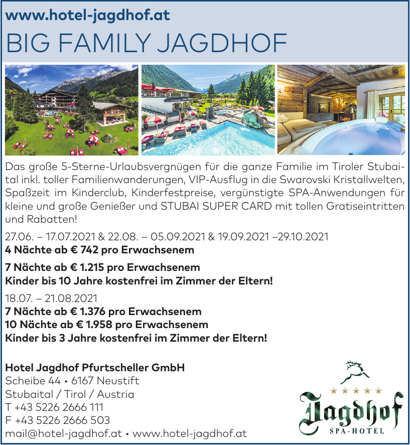 Hotel Jagdhof Pfurtscheller GmbH  