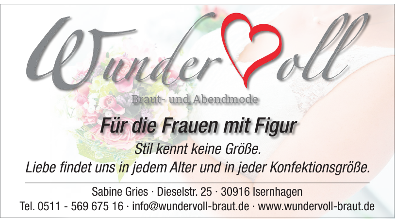 Wundervoll Braut- und Abendmode Wundervoll Braut- und Abendmode