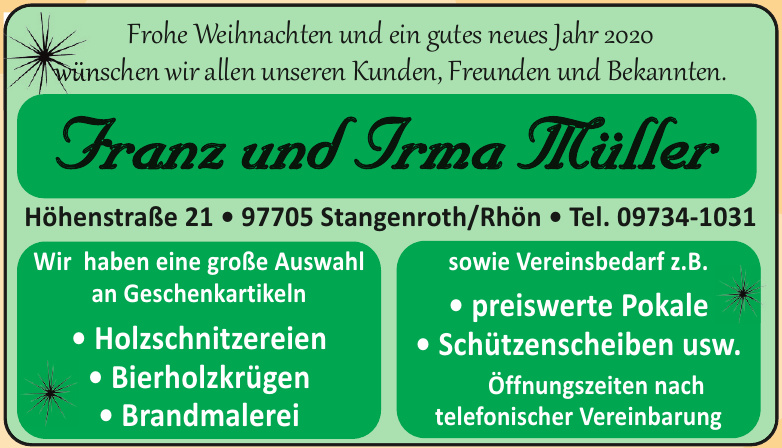 Franz und Irma Müller Franz und Irma Müller
