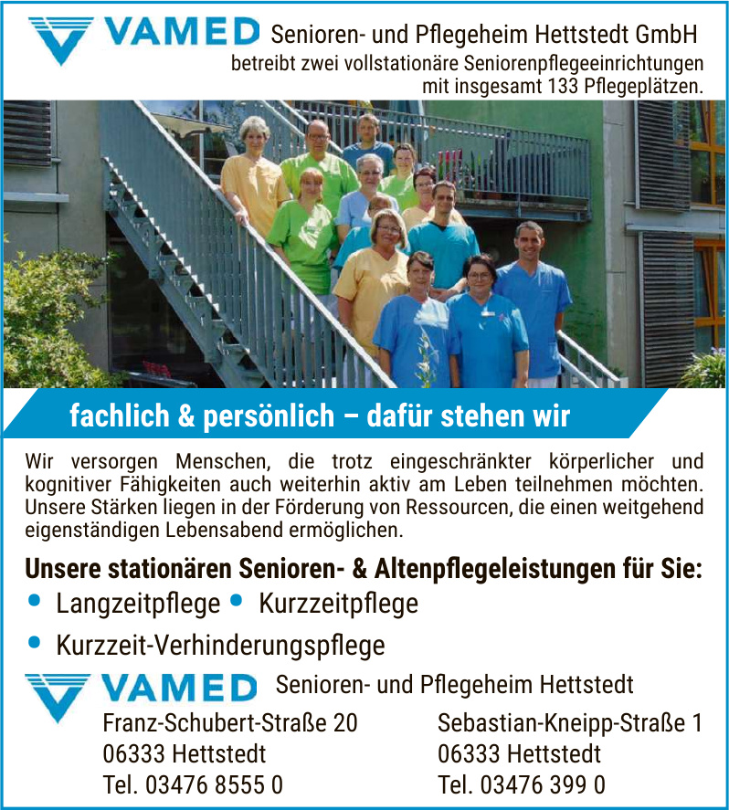 VAMED Senioren- und Pflegeheim Hettstedt GmbH