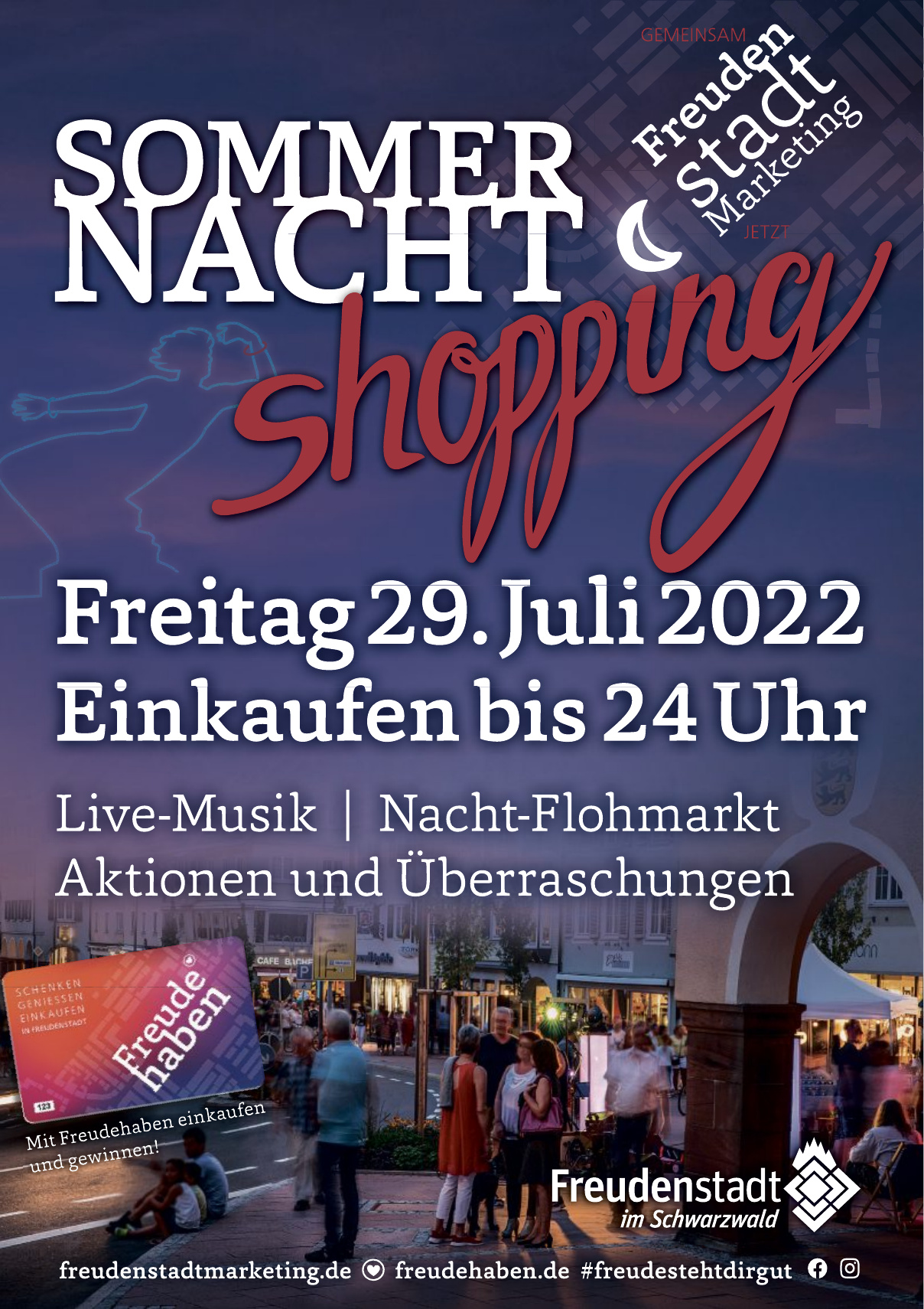 Freudenstädten Sommernacht-Shopping Freudenstädten Sommernacht-Shopping
