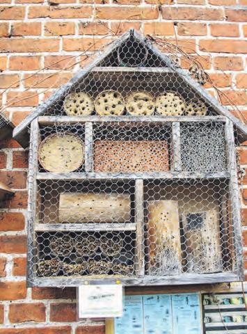 Ein Nützlingshotel lockt Wildbienen und Co. in den Garten. Foto: Marlis Tautz Ein Nützlingshotel lockt Wildbienen und Co. in den Garten. Foto: Marlis Tautz