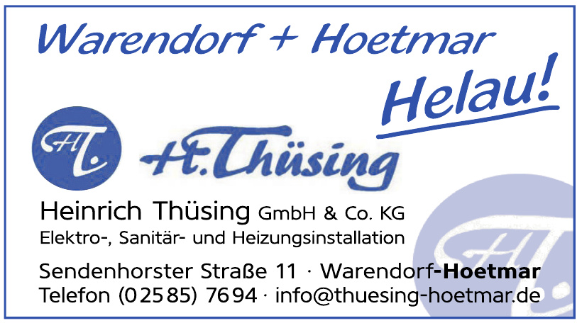 Heinrich Thüsing GmbH & Co. KG Heinrich Thüsing GmbH & Co. KG