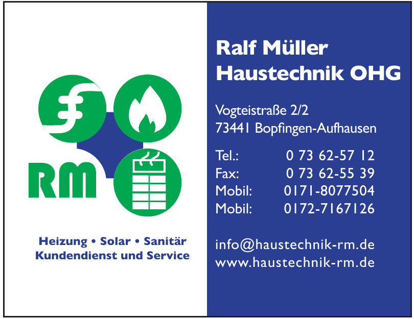 Ralf Müller Haustechnik OHG Ralf Müller Haustechnik OHG