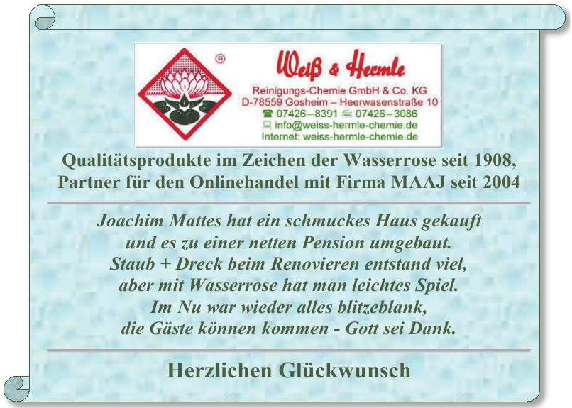 Weiß & Hermle Reinigungs Chemie GmbH & Co. KG Weiß & Hermle Reinigungs Chemie GmbH & Co. KG