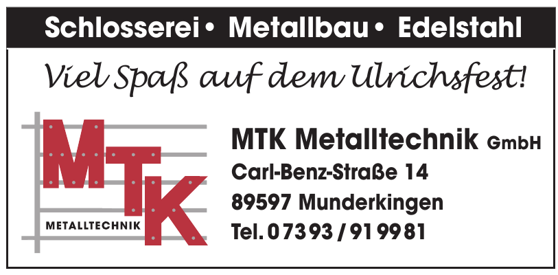 MTK Metalltechnik GmbH MTK Metalltechnik GmbH