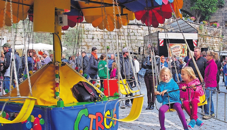 Auch für kleine Besucher wird es in Kronach nicht langweilig. Fotos: H. Schülein Auch für kleine Besucher wird es in Kronach nicht langweilig. Fotos: H. Schülein